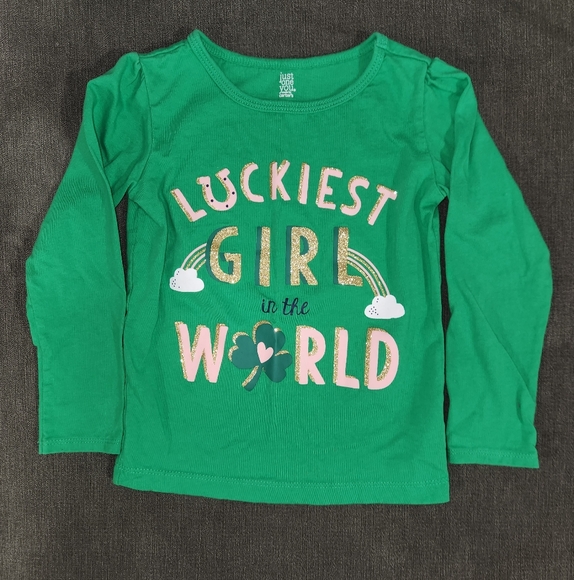 4T Just One You "Luckiest Girl in the World" Tee - Picture 1 of 2